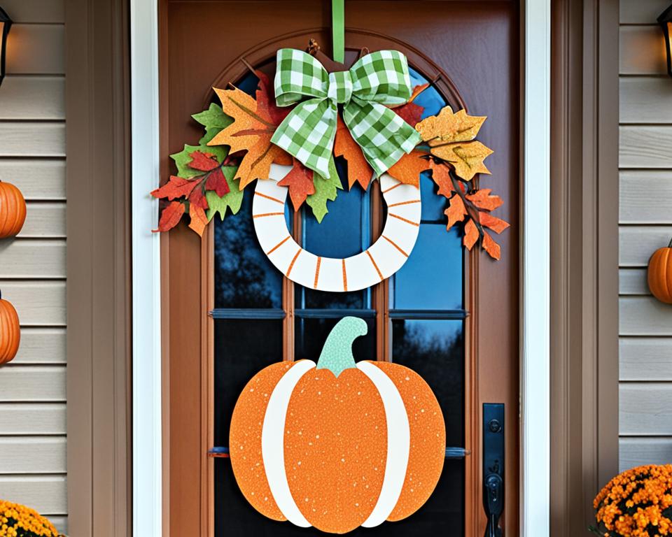 DIY pumpkin door hanger ideas