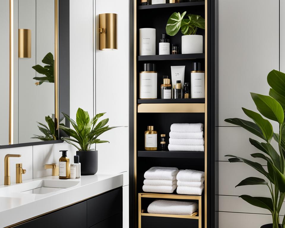 powder room storage ideas