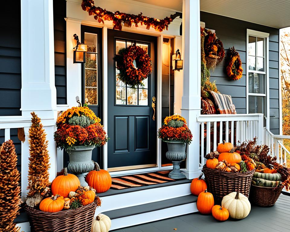 seasonal porch decorations