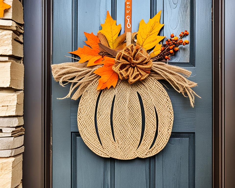 Cute DIY Pumpkin Door Hanger Ideas & Inspiration