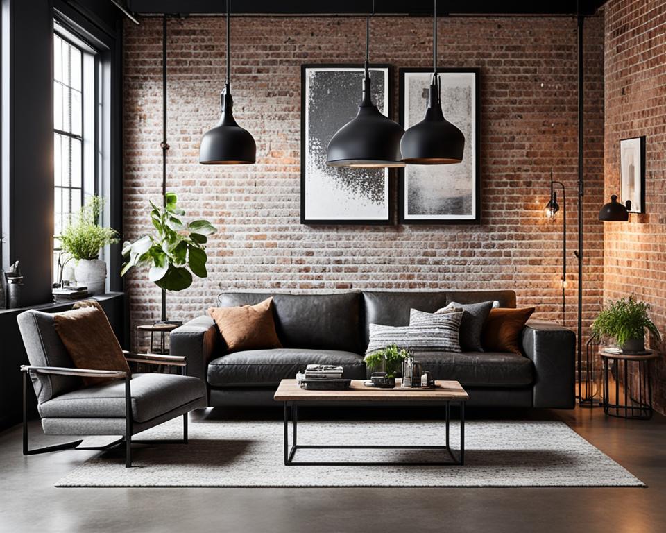 industrial living room aesthetic